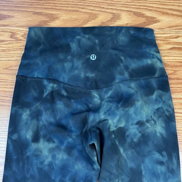 Lululemon Align Pant 28" *Diamond Dye Graphite Grey Bronze Green Sz 6 - Picture 6 of 9